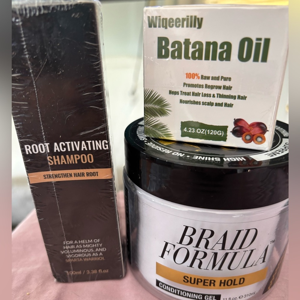 Braid Formula Super Hold Gel and Hair Care Set